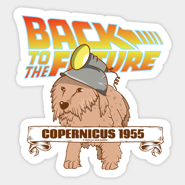 Dog from Back to the future Back To The Future Sticker TeePublic